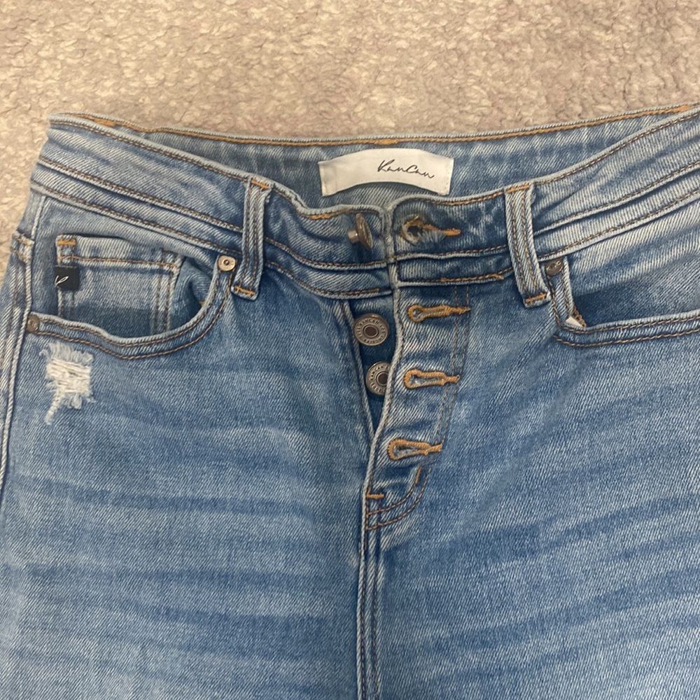 KanCan Women's Light Blue Estilo Signature High Rise Flare Stretch Jean 7/27 - Picture 2 of 6